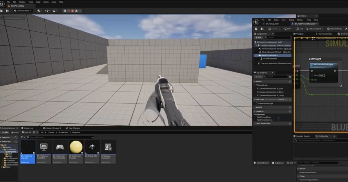 Unreal Engine 5.5 a reçu la prise en charge native du rendu à la première personne