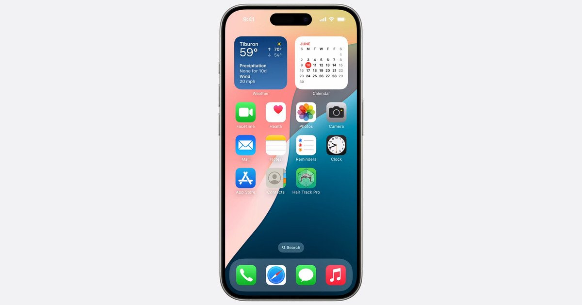 iOS 18 propose un nouveau fond d’écran dynamique aux couleurs changeantes