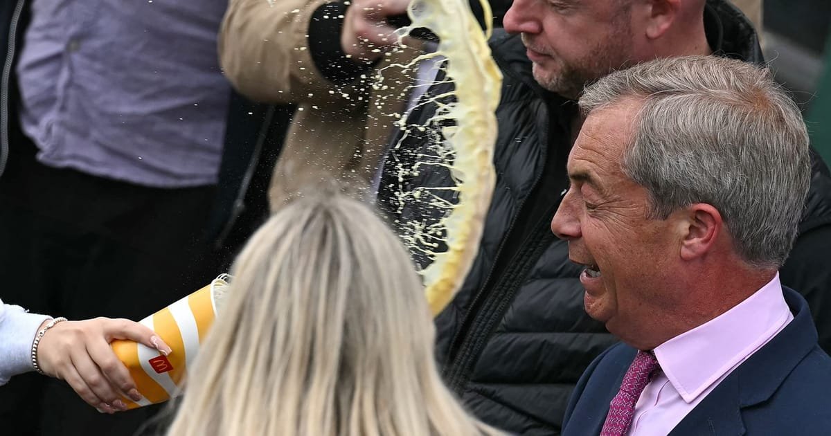 L’agresseur du milkshake de Nigel Farage plaide coupable